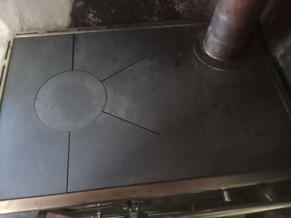 Fogão de lenha, salamandra, cilindro