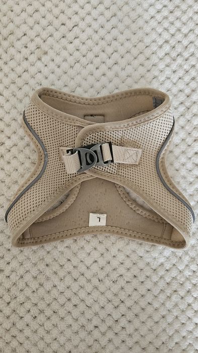 Szelki dla psa air comfort L beżowe oddychające bezuciskowe