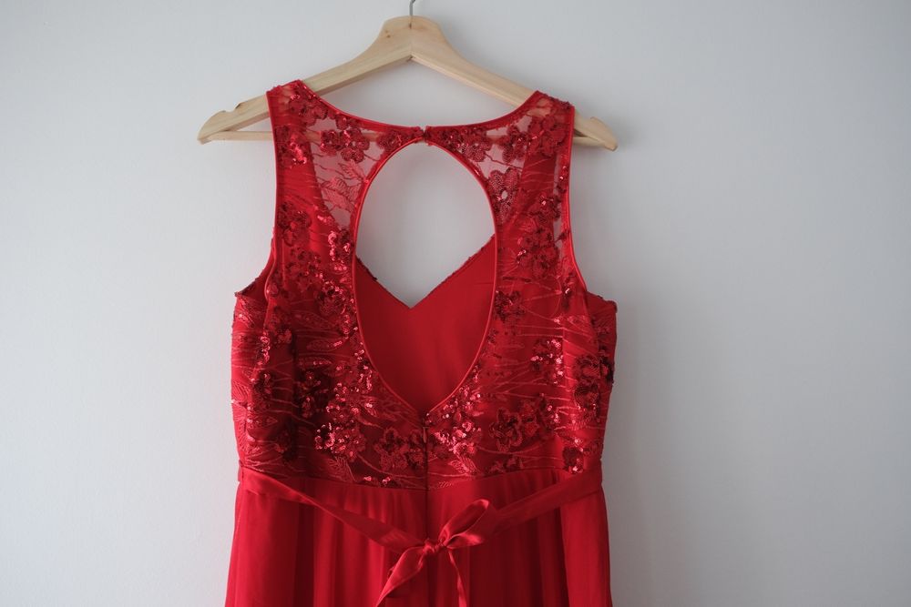 Vestido de cerimónia vermelho