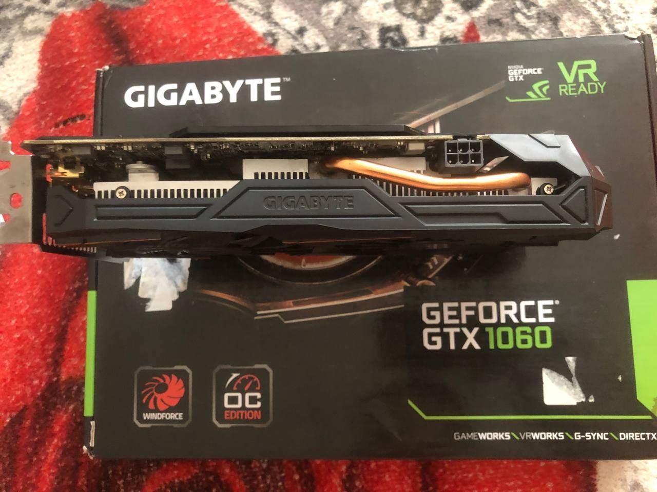 Відеокарта gtx 1060 3 gb gigabyte з коробкою