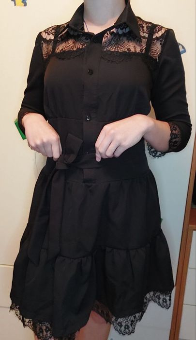 Сукня святкова,колір чорний розмір S