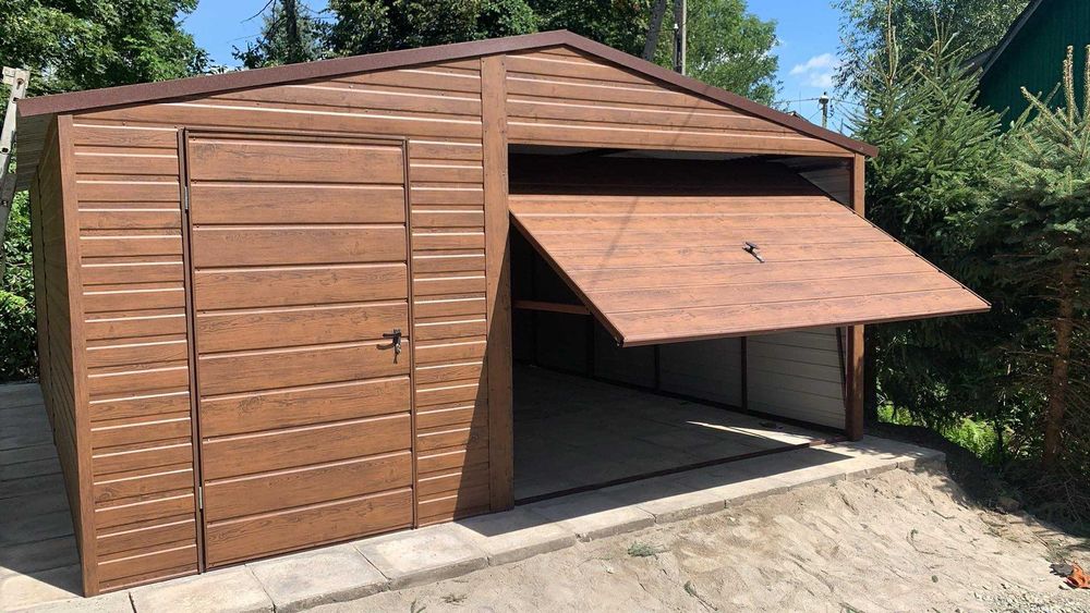 Garaże blaszane drewnopodobne lub kolory producent transport cały kraj