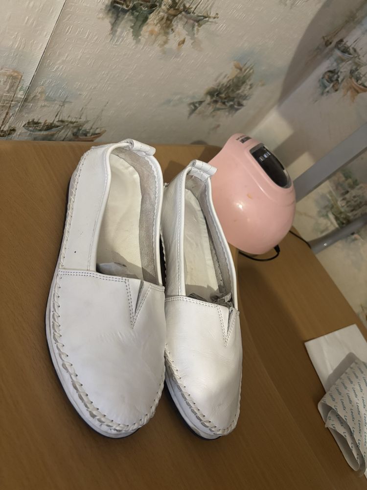 Мокасины/туфли/натуральная кожа/40го размера