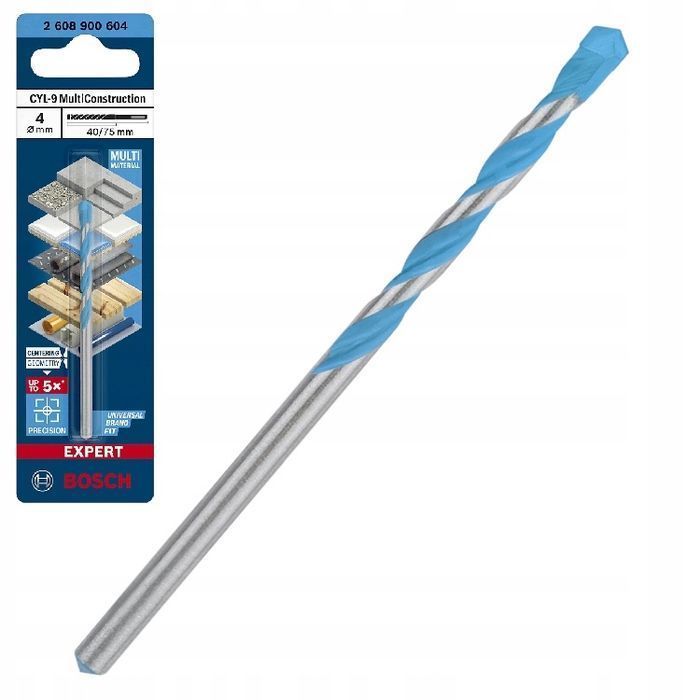 Wiertło Expert Multiconstruction Cyl-9 4*40*75Mm Bosch