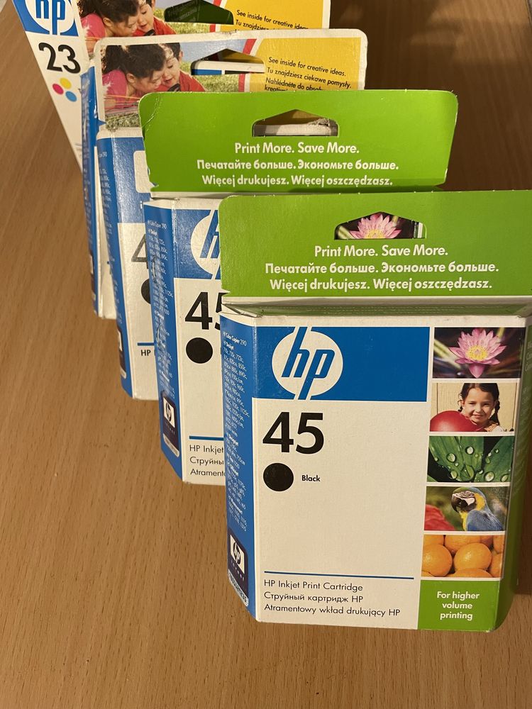 Картриджи hp 23 и 45 оригинальные