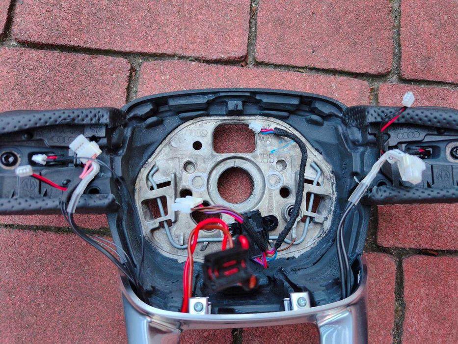 Kierownica skórzana AUDI S-LINE Q5 80A A4 B9 Łopatki Multifunkcja