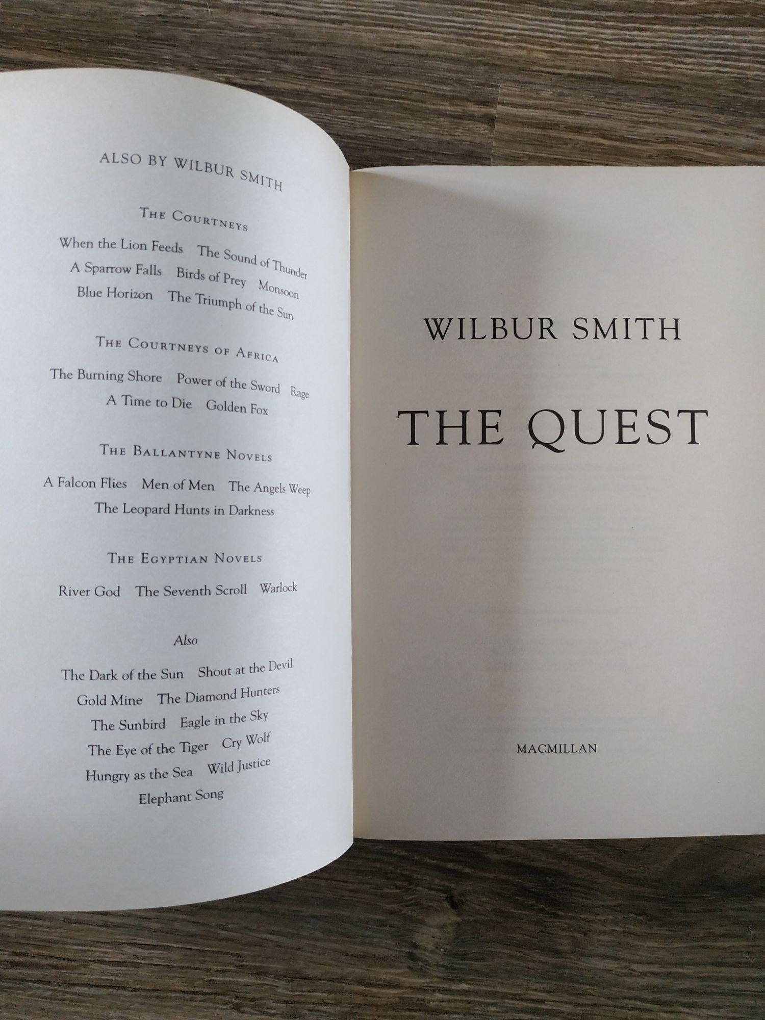 Wilbur Smith. The Quest. Вілбур Сміт. Квест (Місія)