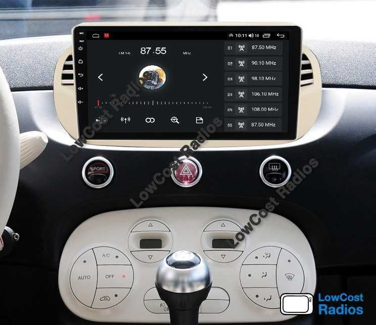Auto Rádio GPS FIAT 500 - 9" (Desde 2007 a 2015) • ABARTH • Android 15