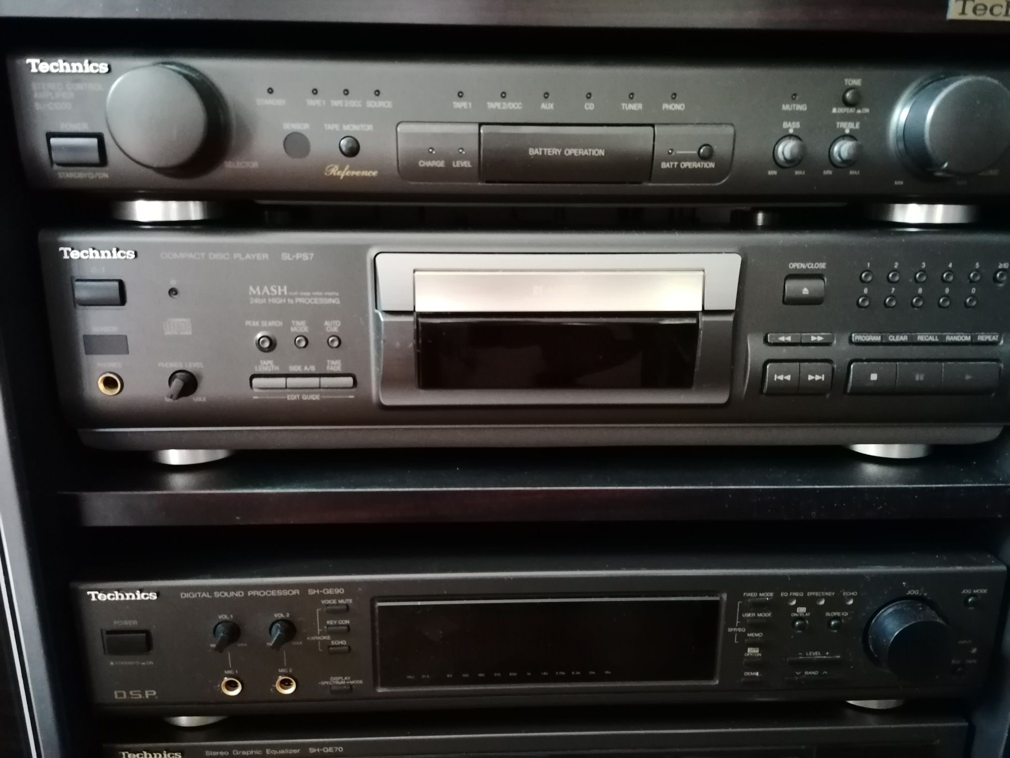 Wieża Technics SE A1000 plus szafka hi-fi