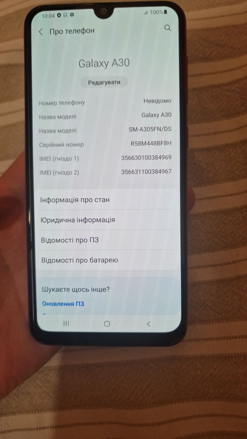 Samsung galaxy a30 sm A305FN 4/64