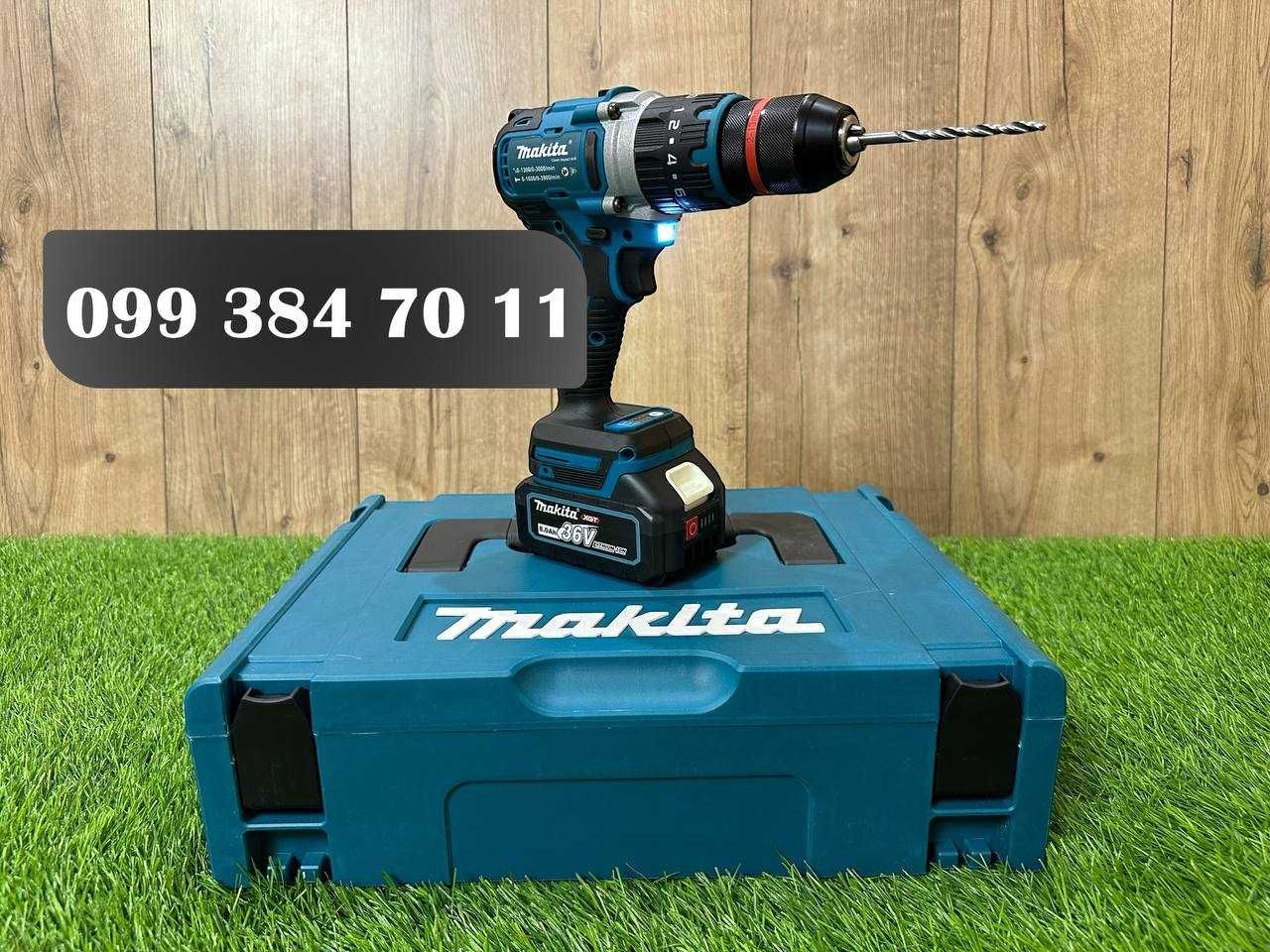 Акумуляторний Набір 2в1 Makita Болгарка DGA554 BL Шуруповерт DHP485 BL