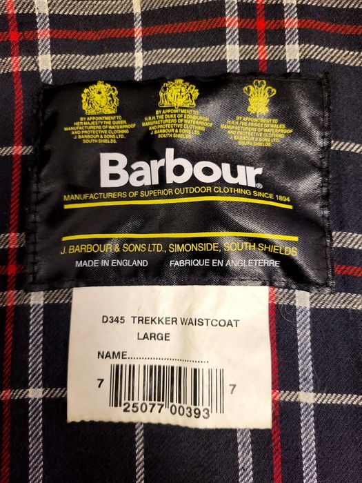 BARBOUR męska kamizelka ocieplana granatowa L