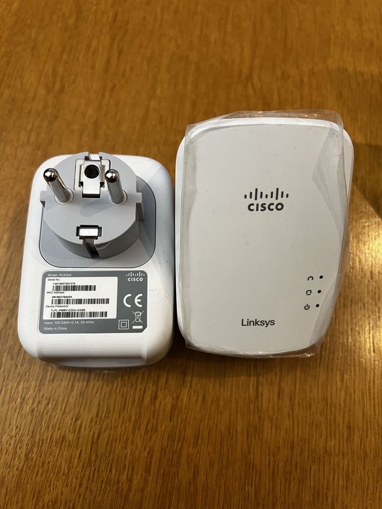 Cisco Linksys powerline plek500 ple500 plc adapter - 2 sztuki
