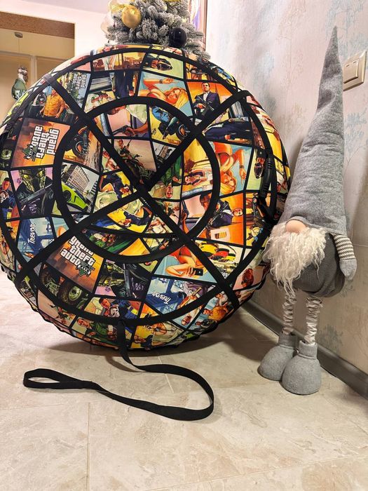 Тюба надувна тюбінг надувний плюшка таблетка ватрушка санки надувні