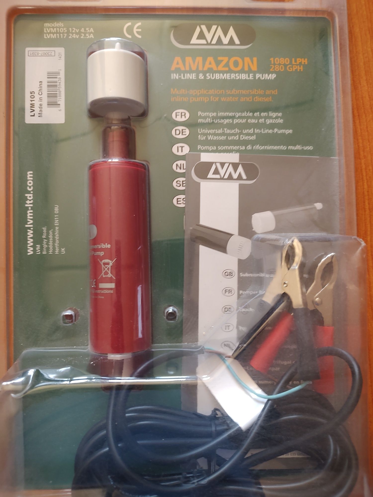 Bomba submersível Amazon 12v