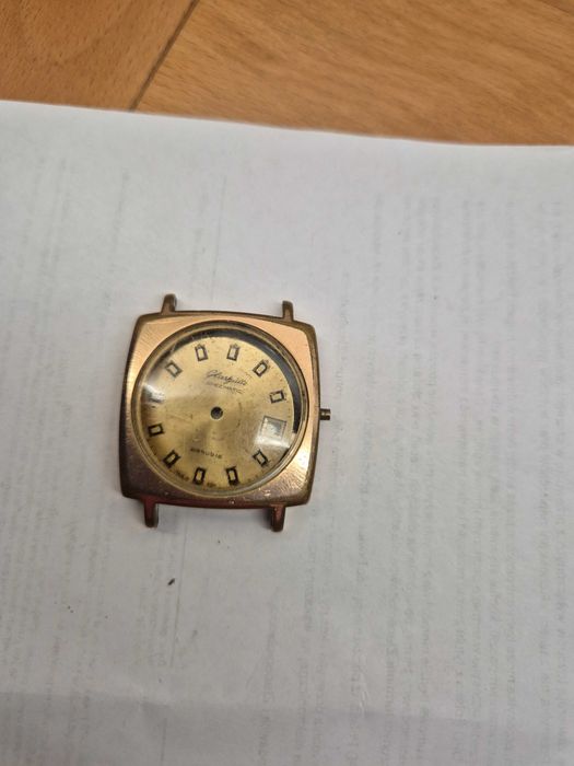 Złota koperta Glashütte Spezimatic Bison + tarcza