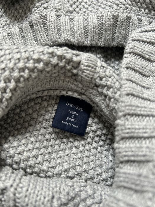 Sweter ponczo z uszkami misia Gap r. 3t