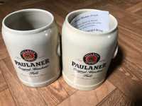 2x Kufel  do piwa z lusterkiem PAULANER rarytas !!