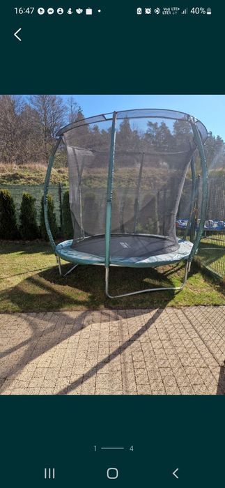 Trampolina neo sport neosport 252cm siatka zewnętrzna