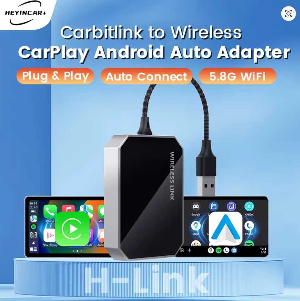 BAIC Adapter CarBitLink bezprzewodowy Android Auto i Apple CarPlay