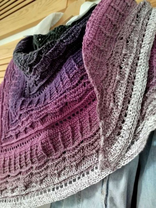 Damska chusta ręcznie robiona bawełniana SUPER PREZENT NA KAŻDĄ OKAZJĘ