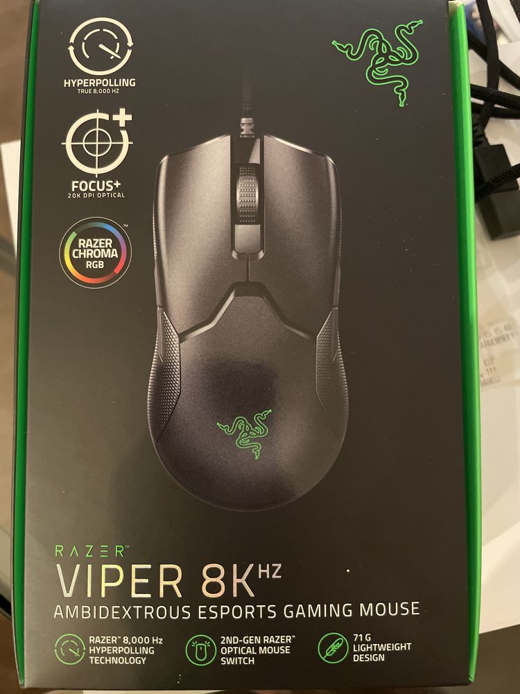 Myszka gamingowa Viper 8K HZ uszkodzona