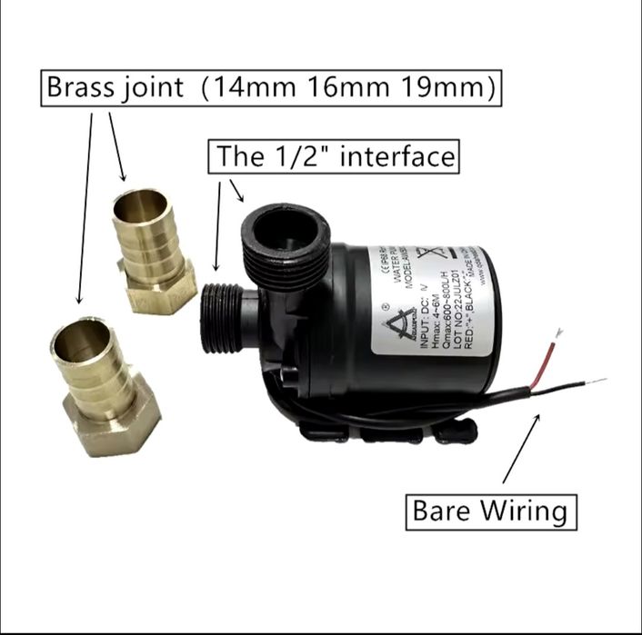 Циркуляційний насос, водяний насос, безщітковий двигун, насос-помпа