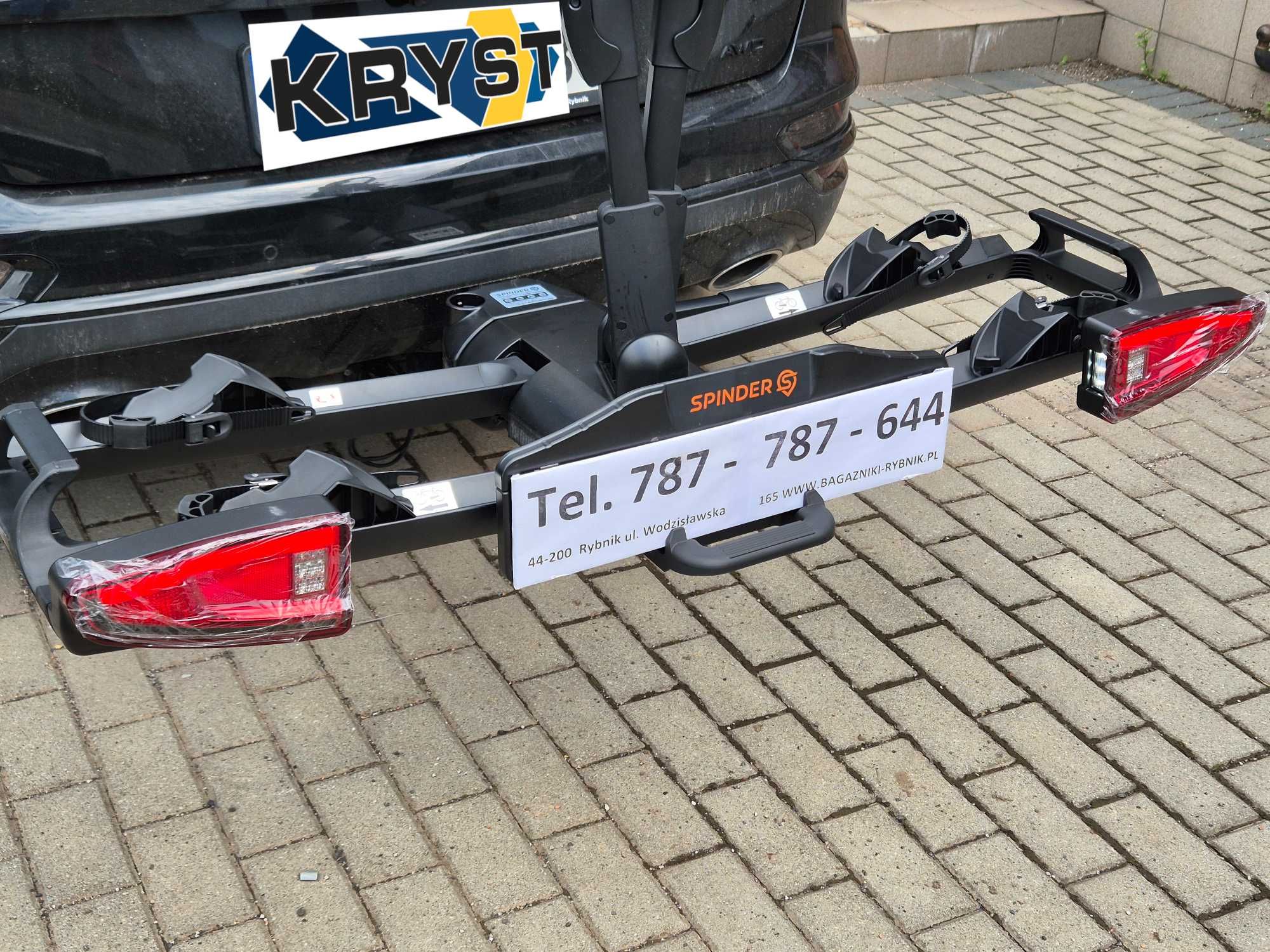 Bagażnik platforma rowerowa na hak SPINDER TX2 składana 2-3 rowery LED