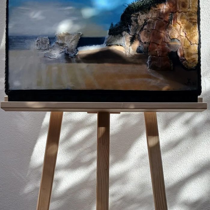 Pintura a óleo mista tridimensional
