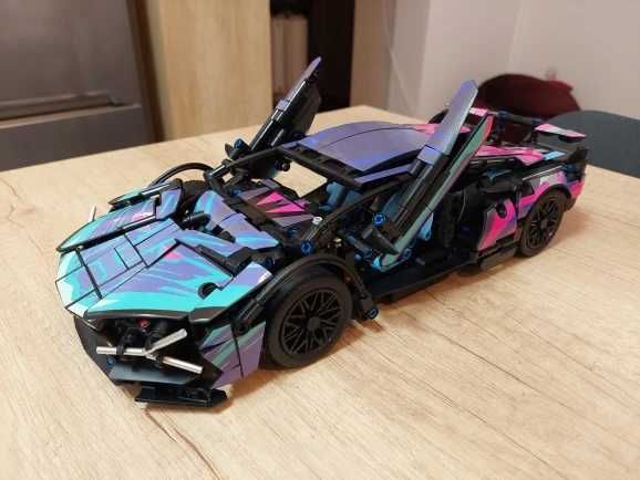 Lego Technic Lamborghini Sian FKP37 CyberPunk (preto)