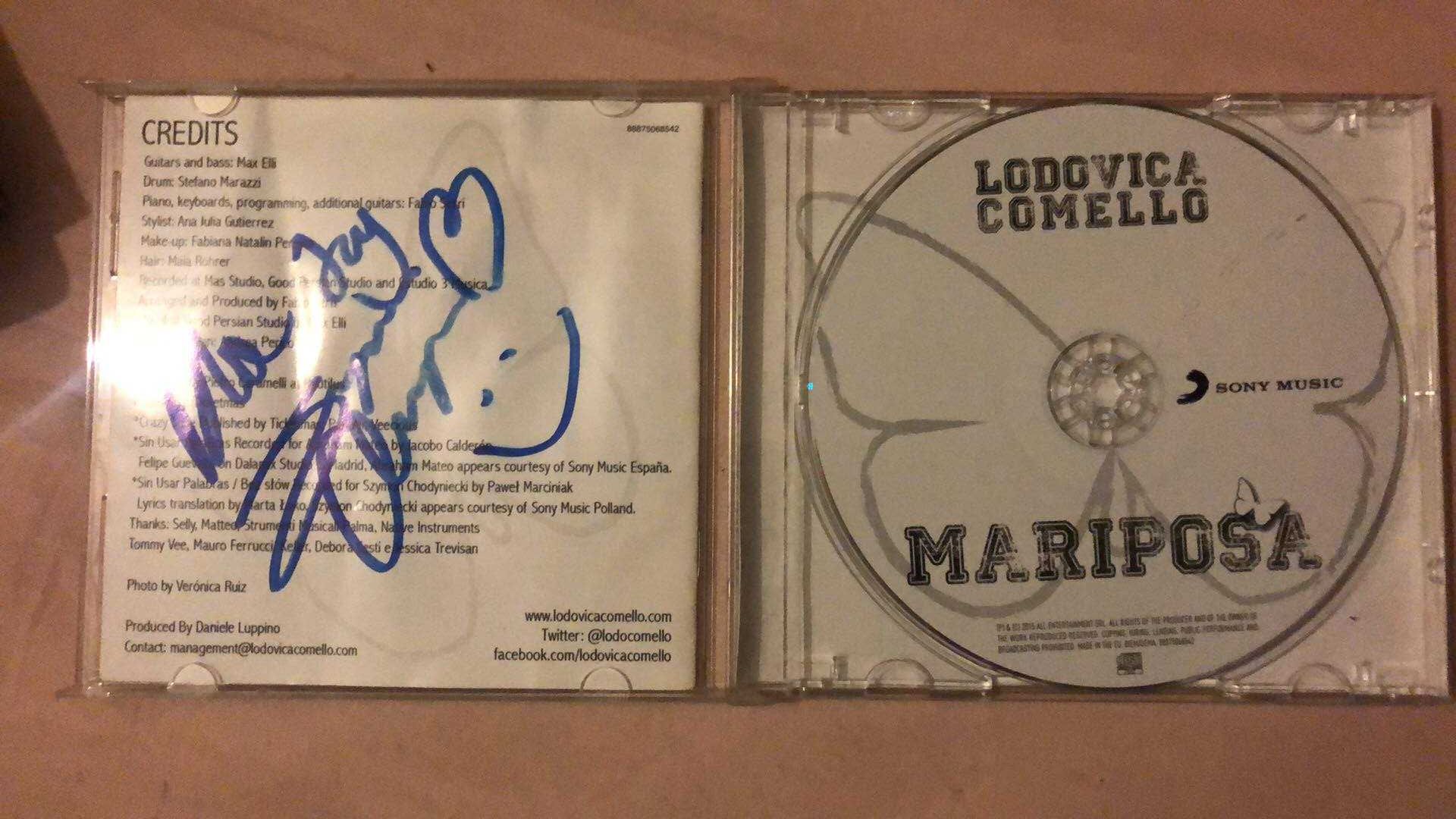 Lodovica Comello-Mariposa CD+AUTOGRAFY