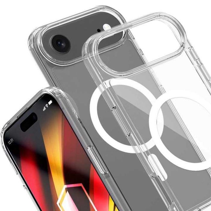 Etui MagSafe do iPhone 17 Air przezroczyste eleganckie odporny plecki