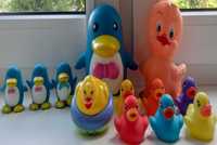 Zestaw zabawek do kąpieli - Pingwiny, Kaczuszki