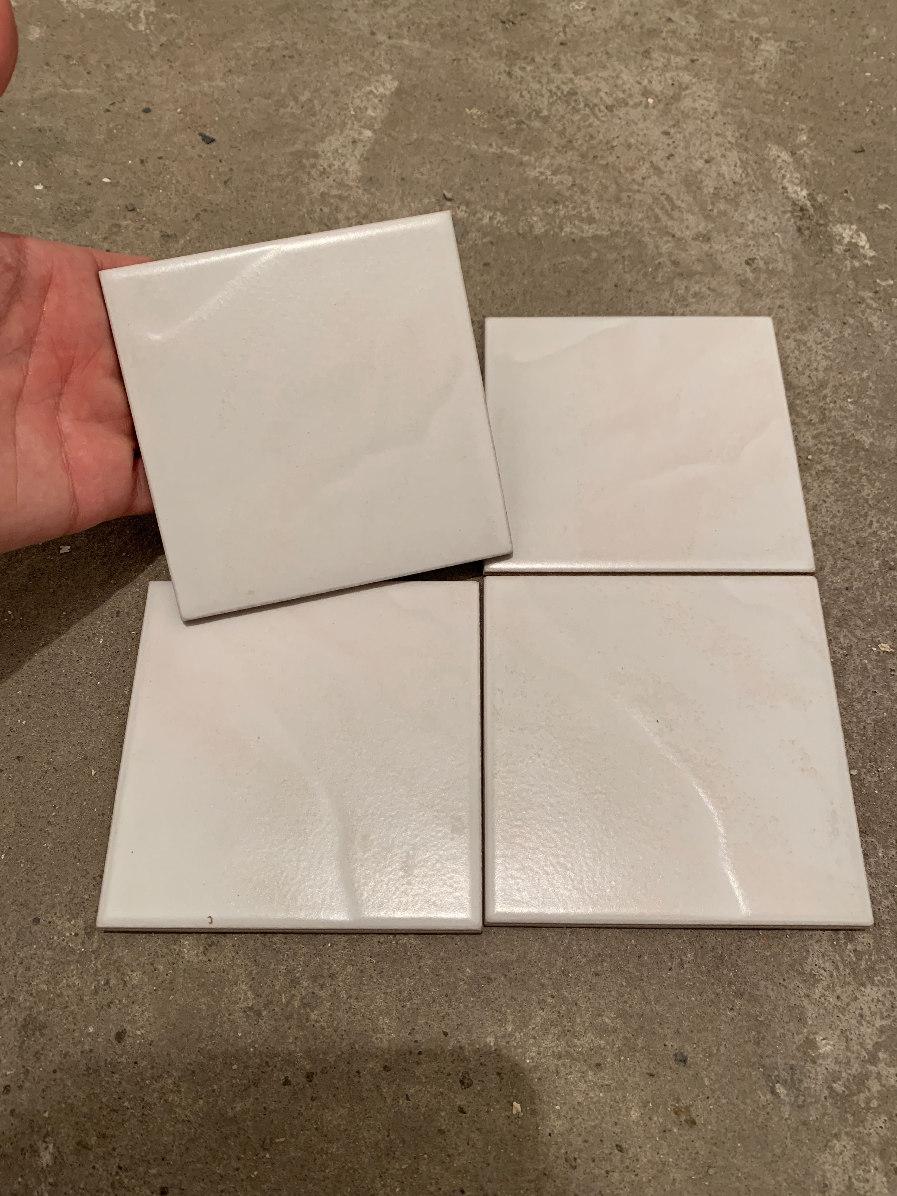 Płytki ceramiczne 10x10cm białe włoskie niecały 1m2