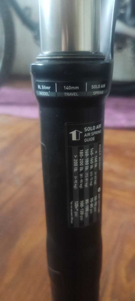 Вилка RockShox Sektor RL Silver (Solo Air) 27.5 не Fox X-Fusion Boxxer