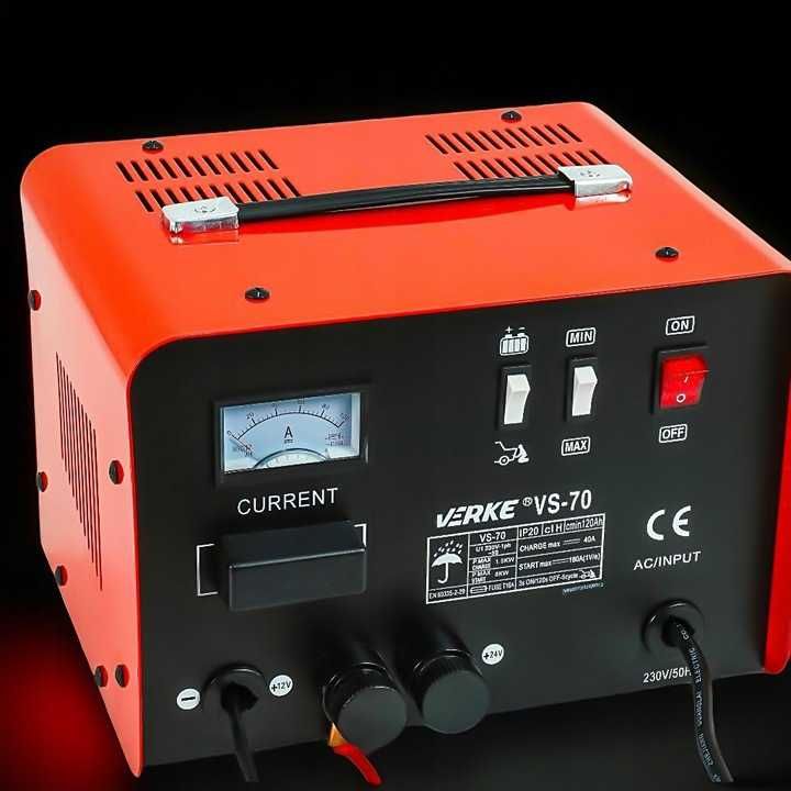 Prostownik samochodowy do akumulatora z rozruchem12V 24V 40A ŁADOWARKA