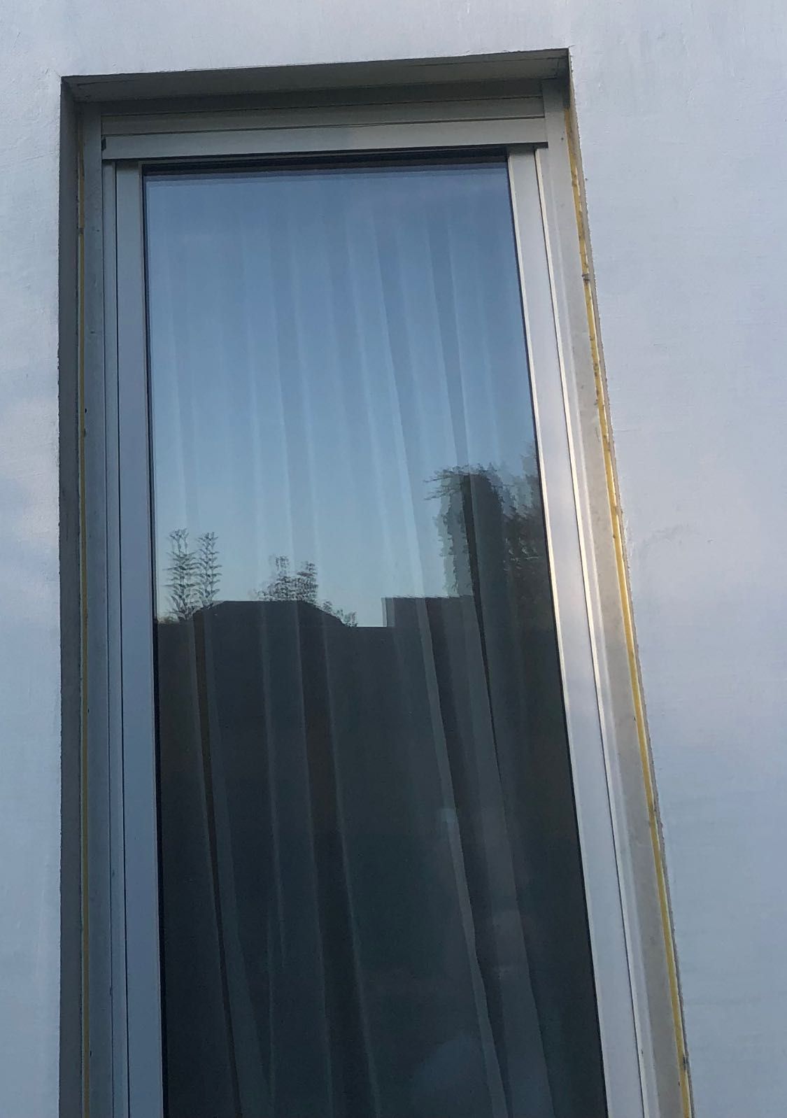 Okno fix duże plus okno otwierane balkonowe