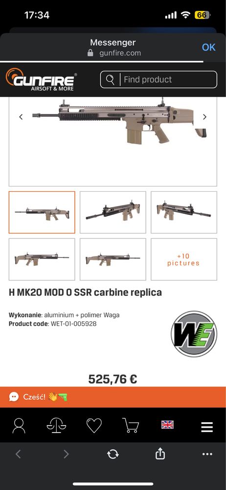 Replica we scar mk20 ssr