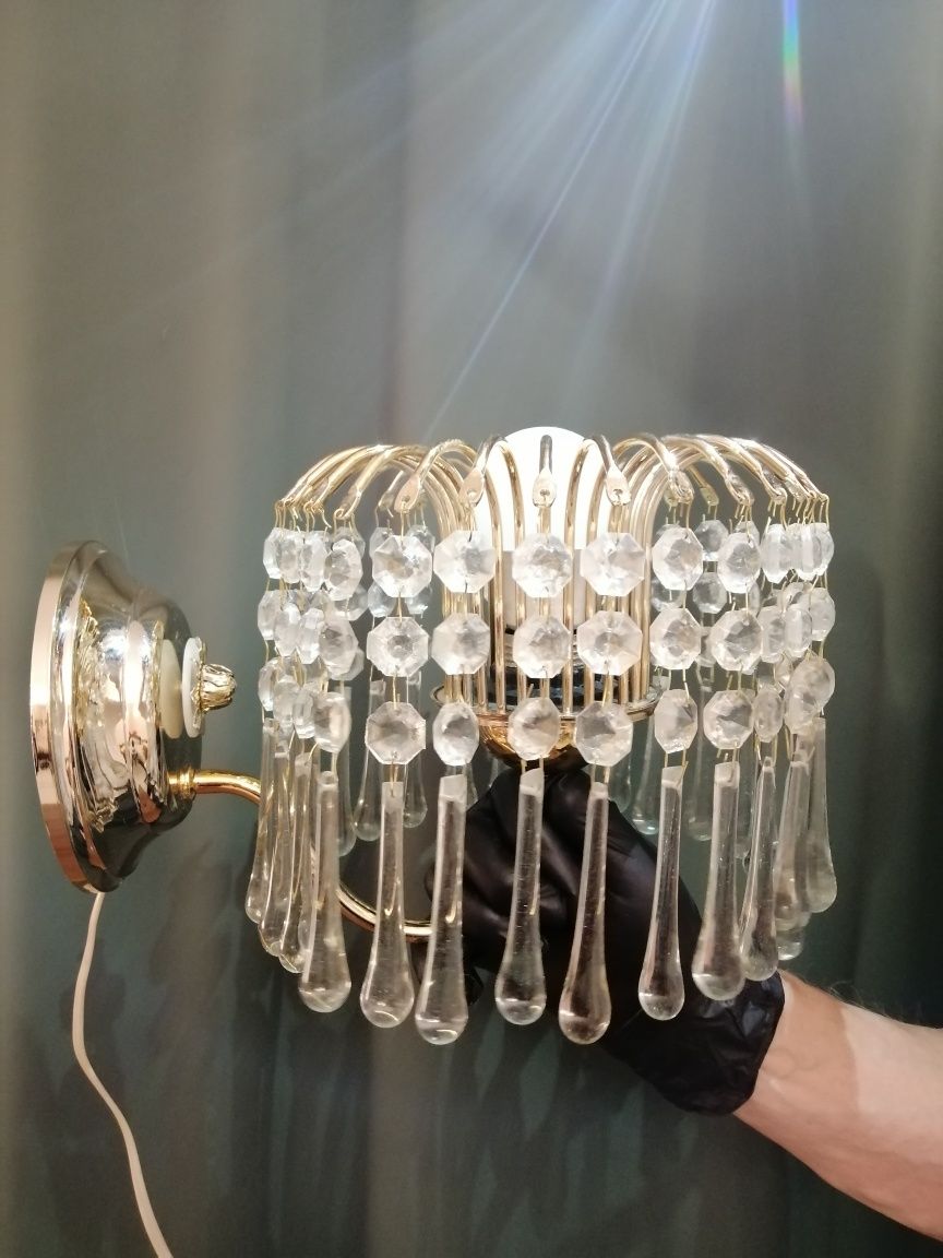 Kinkiety Lampy kryształowe Vintage w stylu włoskiego MURANO