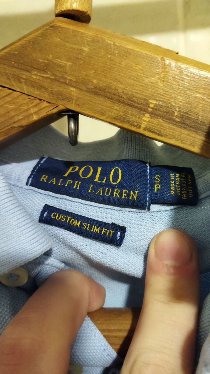 Поло Ralph Lauren M-Slim блакитна