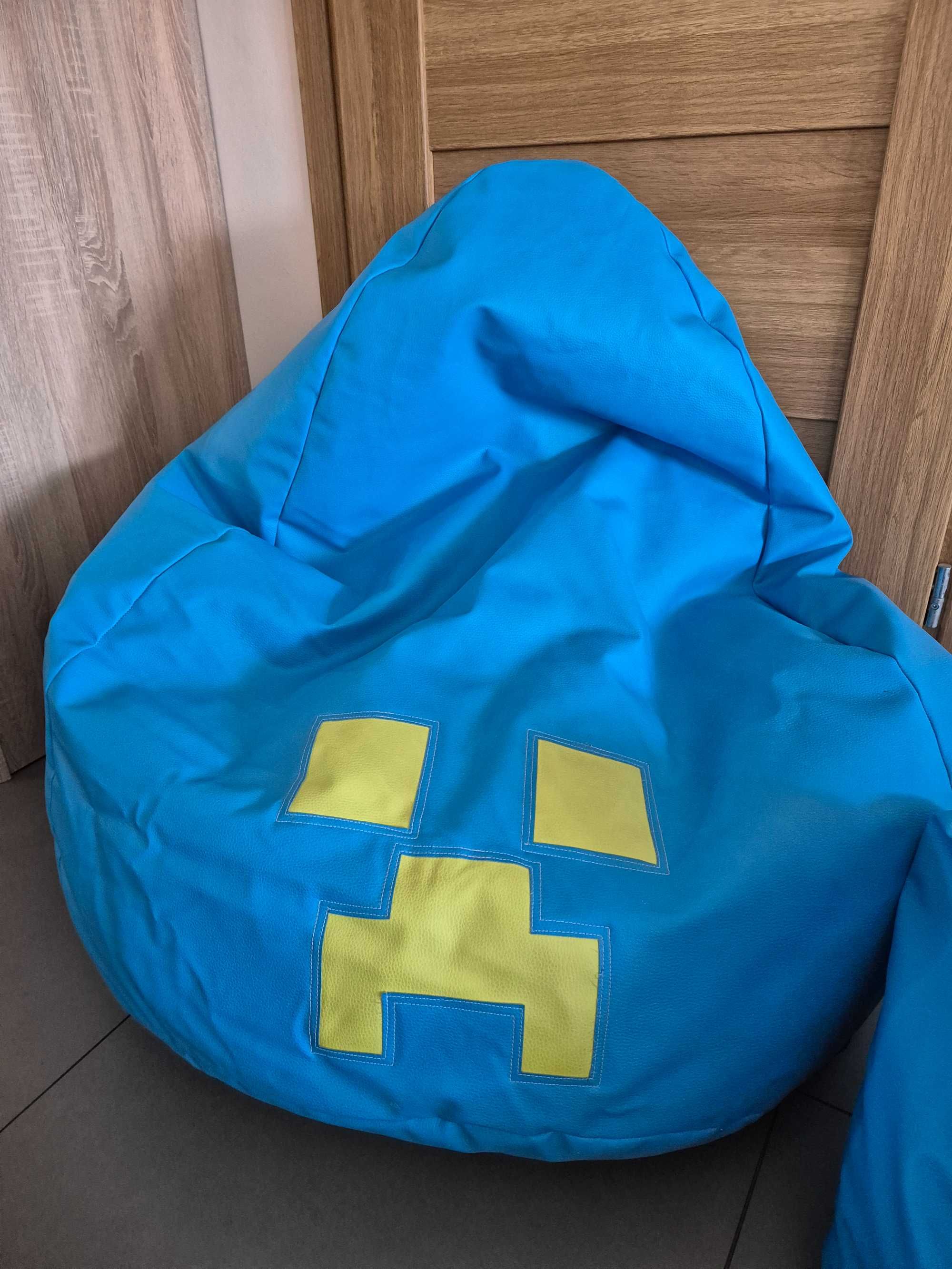 Pufa Fotel Worek XXL Buźka z kostką