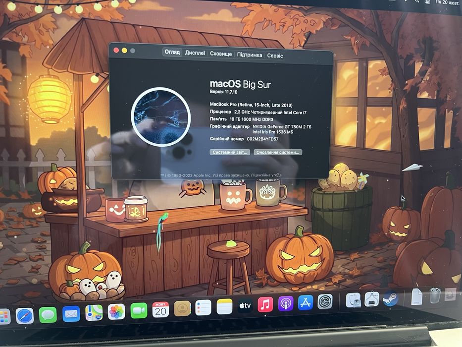 MacBook Pro (Retina, 15-inch, Late 2013) A1398