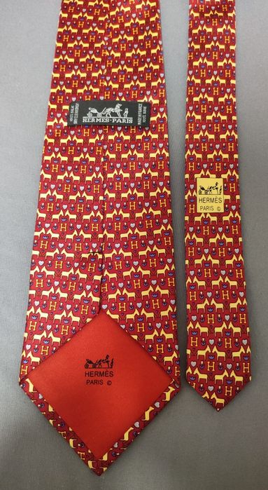 Краватка Hermes з коробкою (вінтаж)  Франція.Нова.