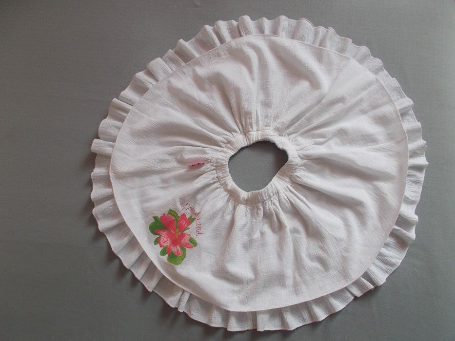 Spódniczka, spódnica, biała,szyta z koła,r.80,Mariquita,gratis bluzka
