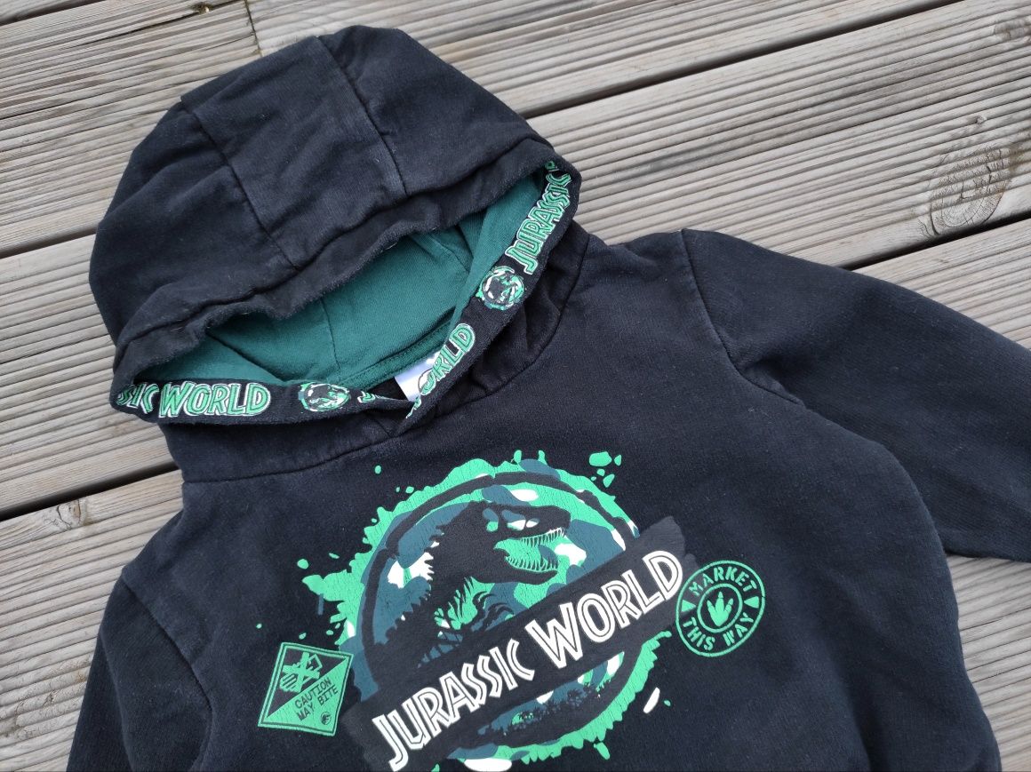 Bluza z motywem Jurassic World ,dinozaur - 98-104, j. Reserved