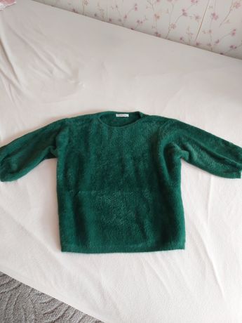 Zielone sweterek alpaka