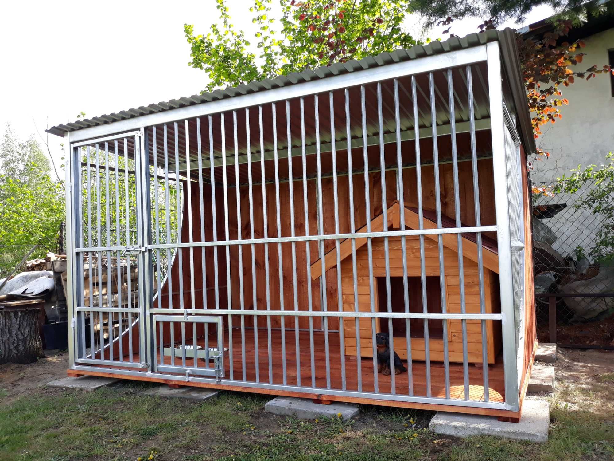 Kojec dla psa wysoka jakość ocynkowany boki "ŁEZKA" klatka box 3x2