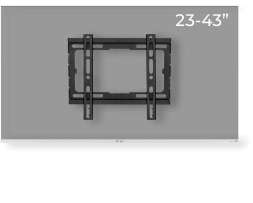 Кронштейн д телевізора/монітора 23"-43"діагональ KIVI Basic-22/200x200