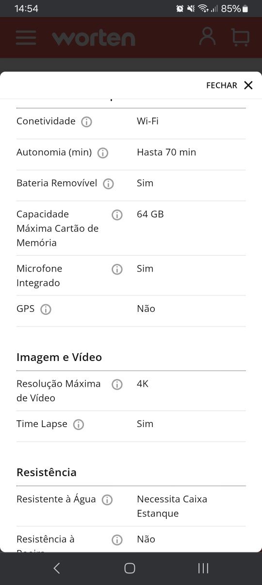 Câmera Action Goodis - Oportunidade!