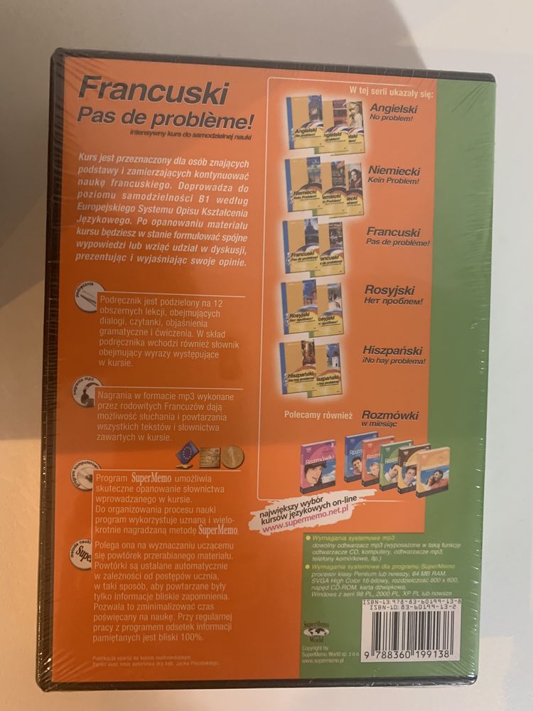 SuperMemo- Francuski poziom średni- kurs do samodzielnej nauki